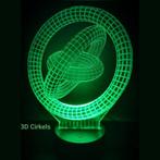 3D LED LAMP - 3 CIRKELS, Nieuw