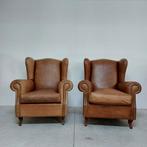 Keoma - Fauteuil (2) - Bergere - Leder, Hout, Huis en Inrichting, Nieuw