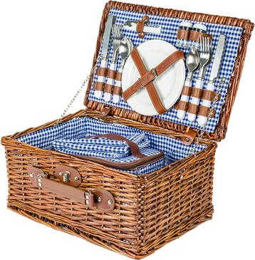 Picknickmand 4-persoons met servies & thermotasPicknickma... beschikbaar voor biedingen