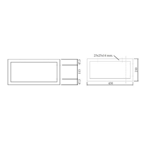 Wastafelbeugel Sanicare 21x43 cm Chroom (per stuk), Doe-het-zelf en Verbouw, Sanitair, Ophalen of Verzenden