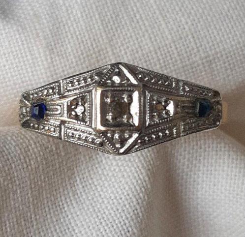 Zonder Minimumprijs - Ring - 18 karaat Geel goud, Witgoud -, Sieraden, Tassen en Uiterlijk, Ringen