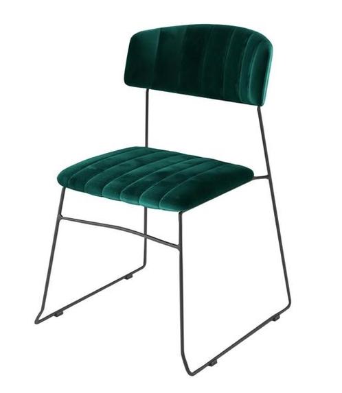 Mundo Velvet Stoel | Groen | 79(h)x55x54cm, Zakelijke goederen, Horeca | Keukenapparatuur, Verzenden