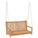 Schommelbank 114x60x64 cm massief teakhout (Tuinbanken)