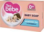 Twee stuks Teo Bebe Baby crème zeep met amandelextract 0+, Nieuw