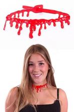 Halloween halsband / ketting bloed, Nieuw, Ophalen of Verzenden, Fopartikel, Halloween of Griezel