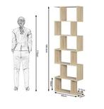 S-vormige Boekenkast 6 Niveaus – Moderne Staande Opbergplank, Huis en Inrichting, Kasten | Boekenkasten, Verzenden, Nieuw