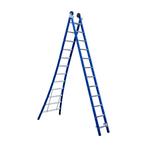 Eurostairs Reform ladder dubbel uitgebogen 2x12 sporten, Nieuw, Ladder, Opvouwbaar of Inschuifbaar