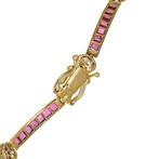 Armband - 18 karaat Geel goud, Witgoud - 1.89ct. tw. Robijn, Nieuw