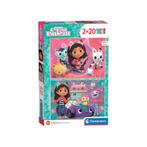 Clementoni Puzzel Gabby's Dollhouse 2x20 Stukjes, Kinderen en Baby's, Speelgoed | Kinderpuzzels, Nieuw, Verzenden