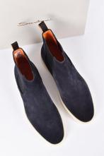 SANTONI - Suede chelsea boots - 9 - Chelsea boots - Maat: EU, Nieuw