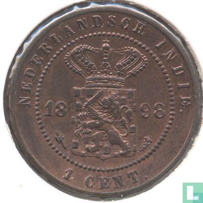 Nederlands-Indië 1 cent 1898, Postzegels en Munten, Munten | Azië, Losse munt, Verzenden