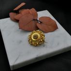 Gouden Zeeuwse knopen broche | Vintage (gouden broche), Ophalen of Verzenden, Gebruikt, Overige kleuren, Goud