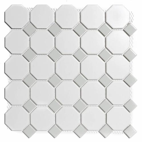 Mozaïek Paris 29.5x29.5 cm Geglazuurd Porselein, Octagon Mat, Doe-het-zelf en Verbouw, Tegels, Overige typen, Nieuw, Overige materialen
