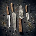 Set of FOUR, Hand-Forged with Old & Twisted Steel, Japanese