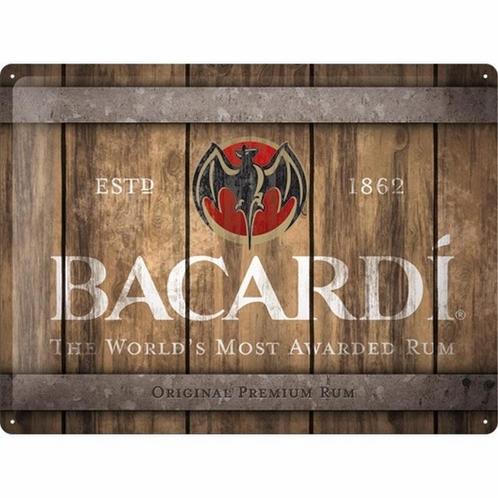 Bacardi pubbord relief 40x30 cm, Verzamelen, Merken en Reclamevoorwerpen, Nieuw, Ophalen of Verzenden