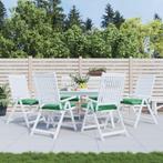 vidaXL Stoelkussens 6 st 40x40x7 cm oxford stof groen, Huis en Inrichting, Woonaccessoires | Kussens, Verzenden, Nieuw, Groen