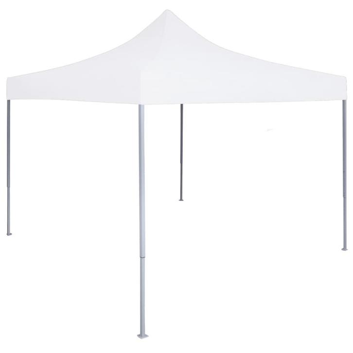 vidaXL Partytent professioneel inklapbaar 2x2 m staal wit, Tuin en Terras, Partytenten, Partytent, Nieuw, Verzenden