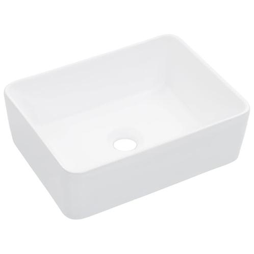 Wastafel Keramiek Wit 40cm - Tweedekansje - Perfect voor..., Doe-het-zelf en Verbouw, Sanitair, Nieuw, Rvs, Wastafel, Ophalen of Verzenden