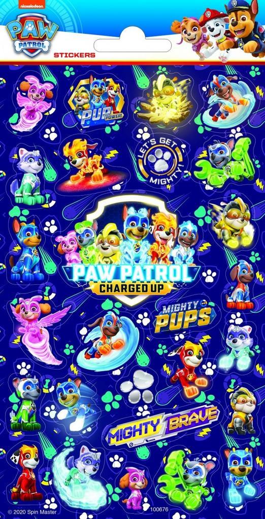 Mighty Paw Patrol Stickers, Hobby en Vrije tijd, Feestartikelen, Nieuw, Verzenden