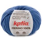 Katia Merino 100% - 78 korenbloemblauw - Wol Garen, Hobby en Vrije tijd, Breien en Haken, Ophalen of Verzenden, Nieuw