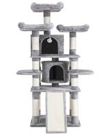 Hoppa PCT18W Kattenboom Krabpaal Lichtgrijs van 89 voor 53, Dieren en Toebehoren, Ophalen of Verzenden, Nieuw