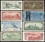 Canada. - 8 Banknotes - various dates (Zonder Minimumprijs), Postzegels en Munten