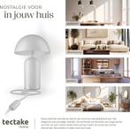 Tafellamp - Bureaulamp - Tafellamp slaapkamer - Wit - Tectak, Huis en Inrichting, Verzenden, Zo goed als nieuw