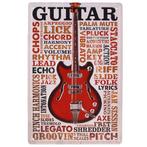 Metalen plaatje - Guitar NIEUW, Ophalen of Verzenden, Nieuw