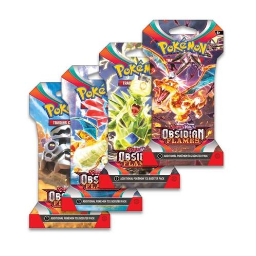 Pokémon Scarlet &amp; Violet Obsidian Flames Sleeved Boosterpack, Hobby en Vrije tijd, Verzamelkaartspellen | Pokémon, Booster