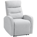 Relaxstoel - Verstelbaar - Gestoffeerd - Lichtgrijs, Huis en Inrichting, Fauteuils, Ophalen of Verzenden, Nieuw, Stof, Modern