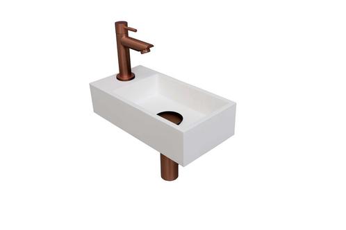 Fonteinset INK Versus 36x18x9 cm Polystone Mat Wit Met, Doe-het-zelf en Verbouw, Sanitair, Overige typen, Nieuw, Ophalen of Verzenden