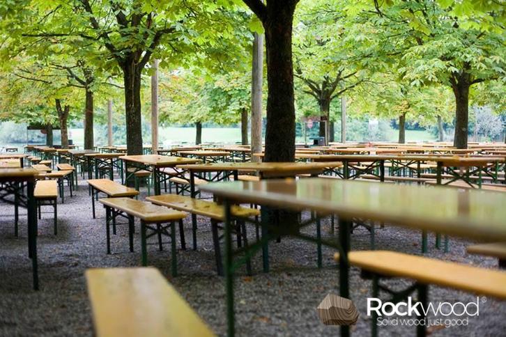 Rockwood® Biertafel Berlin 2.20m x 0.70m, Hobby en Vrije tijd, Feestartikelen, Overige, Overige typen, Nieuw, Ophalen of Verzenden