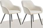 tectake® Eetkamerstoelen Marilyn - Gestoffeerde Stoelen met, Huis en Inrichting, Stoelen, Verzenden, Zo goed als nieuw