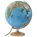 Atmosphere wereldbol R4 Zilver 30cm, Verzenden, Verlicht, Nieuw