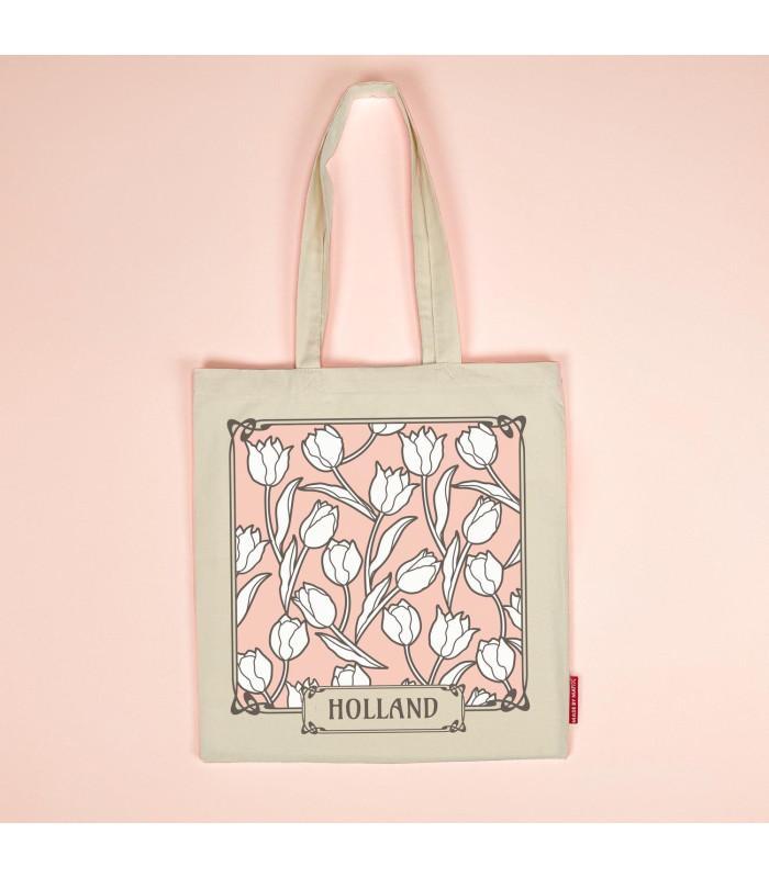 Tas katoen tulpen Holland - wit, Kleding | Heren, Schoenen, Nieuw, Ophalen of Verzenden