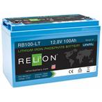 Relion RB100-LT 12V/100Ah Lithium Ion LiFePO4 Battery, Nieuw, Ophalen of Verzenden