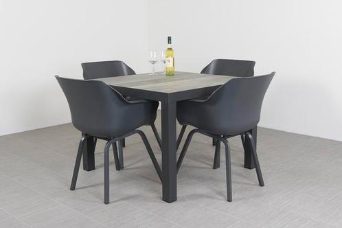 Sophie Element antraciet/Kings 100 cm. tuinset - 5-delig, Tuin en Terras, Tuinsets en Loungesets, Tuinset, Nieuw, Overige materialen