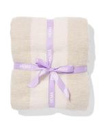 HEMA Plaid 130x150cm wollook strepen beige, Huis en Inrichting, Woonaccessoires | Plaids en Woondekens, Verzenden, Nieuw