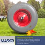 MASKO® Kruiwagenwiel Massief - 4.80/4.00-8 Ø 390mm - Grijs, Verzenden, Nieuw