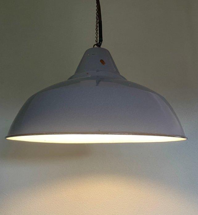 Hangende plafondlamp - Fabriekslamp - Metaal, Antiek en Kunst, Antiek | Wandborden en Tegels