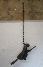 Decoratief ornament - Heks op bezemsteel - Jos Harm,, Antiek en Kunst