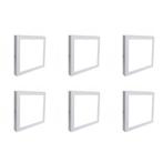 Voordeelpak LED Downlight 6 Pack - Opbouw Vierkant 18W -, Huis en Inrichting, Lampen | Spots, Metaal of Aluminium, Nieuw, Ophalen of Verzenden