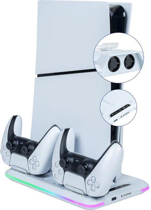 Nacon - PS5 Slim Console Standaard & Fan Oplaadstation, Spelcomputers en Games, Spelcomputers | Overige Accessoires, Verzenden