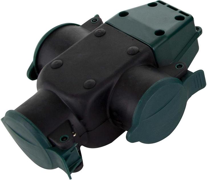 Waterdichte 250V splitter - 3 voudig, Tuin en Terras, Overige Tuin en Terras, Nieuw, Ophalen of Verzenden