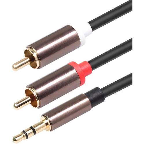 Aux naar Tulp - Subwooferkabel - 3.5 Audio Jack naar RCA, Audio, Tv en Foto, Audiokabels en Televisiekabels, Ophalen of Verzenden