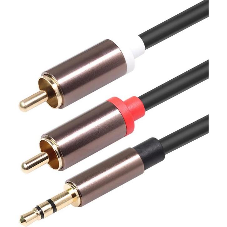 Aux naar Tulp - Subwooferkabel - 3.5 Audio Jack naar RCA, Audio, Tv en Foto, Audiokabels en Televisiekabels, Ophalen of Verzenden