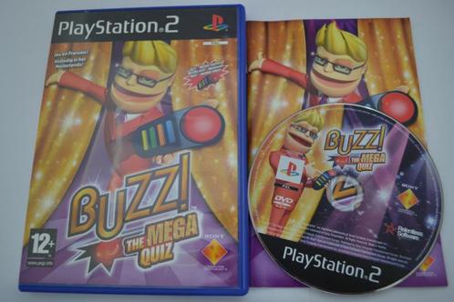 Buzz - The Mega Quiz (PS2 PAL), Spelcomputers en Games, Games | Sony PlayStation 2, Zo goed als nieuw, Verzenden