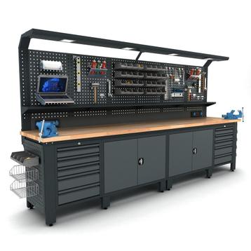 BULLRAM industriële werkbank (vaste kasten) WBG04 beschikbaar voor biedingen