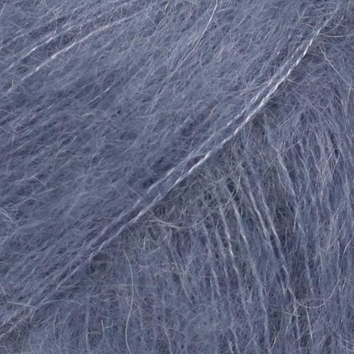 DROPS Kid-Silk Uni Colour - 39 stormblauw - Mohair Garen, Hobby en Vrije tijd, Breien en Haken, Ophalen of Verzenden