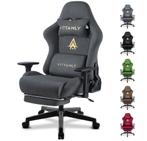 Gamingstoel met Voetsteun – Ergonomisch ; Verstelbaar Design, Huis en Inrichting, Bureaustoelen, Verzenden, Zwart, Nieuw, Ergonomisch